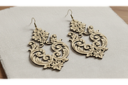 Floral Drop Earring SVGs, a Graphic by musafir_fashion (Thumbnail 5 of 11)