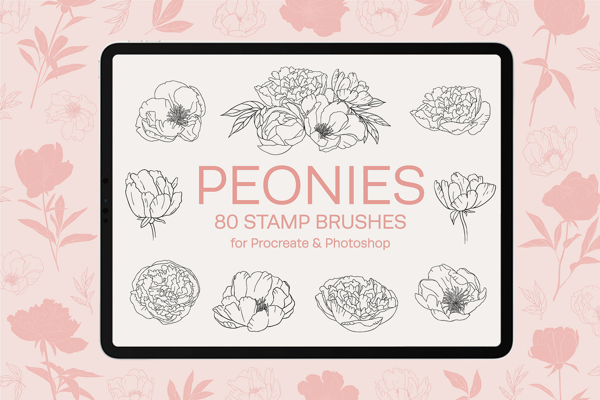 Bundle. Mushrooms, Crystals, Peony., a Brush Add-On by NinaFedorova (Photo 10 of 20)