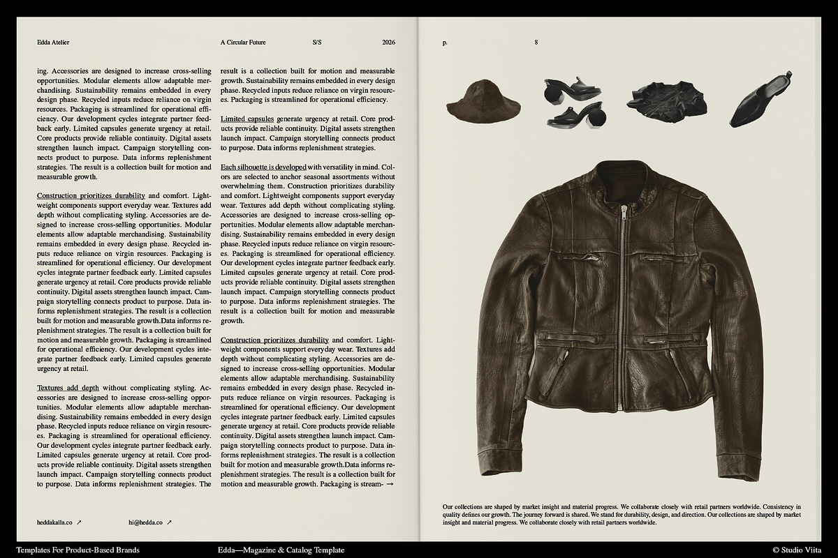 ID Brand Bundle: 2 Magazines + Deck, a Magazine Template by Studio Viita (Photo 5 of 24)