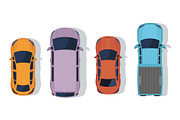Top view vector illustration of cars, a Transportation Illustration by Yayasya (Thumbnail 3 of 3)