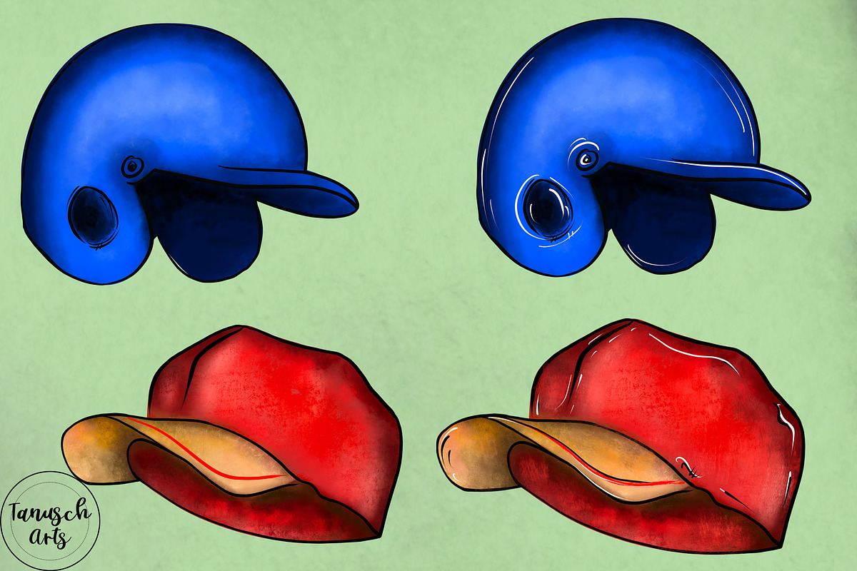 Baseball / Softball Clipart, an Illustration by TanuschArts (Photo 4 of 4)