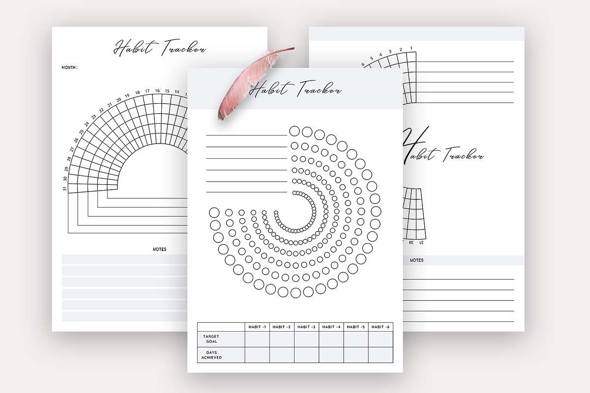 Canva Habit Tracker Bundle Pack, a Stationery Template by Design Zone (Photo 4 of 4)