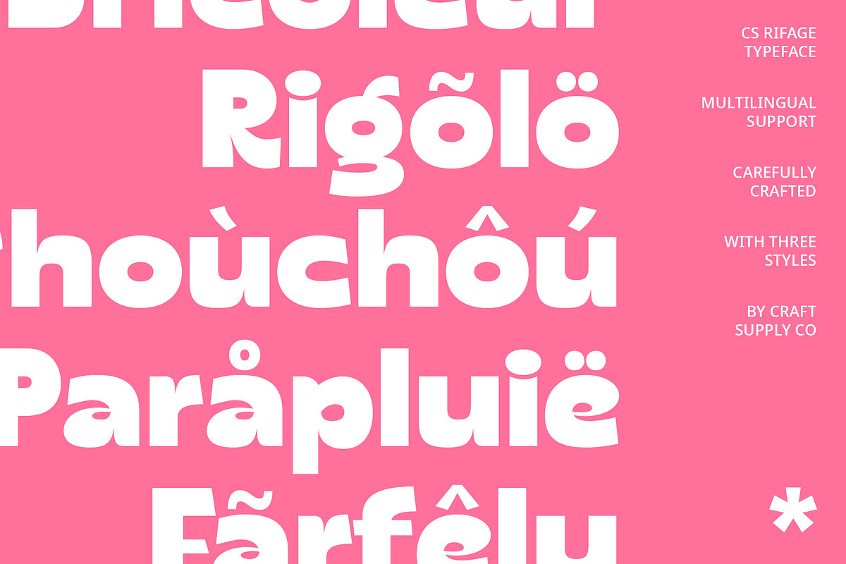 CS Rifage – Bold Font, a Sans Serif Font by Craft Supply Co. (Photo 4 of 8)