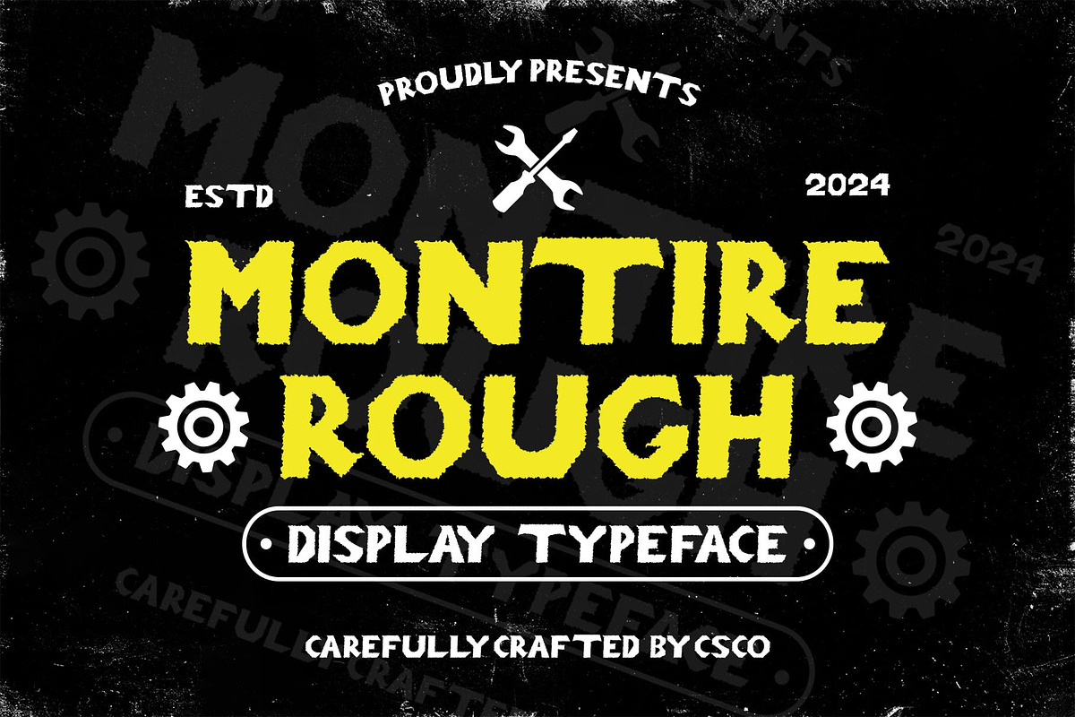 Montire Rough, a Sans Serif Font by Craft Supply Co. (Photo 1 of 8)