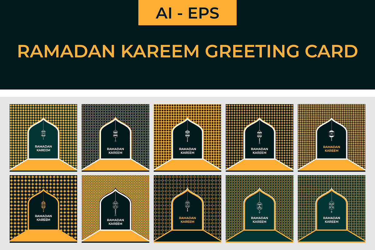 Ramadan Kareem Greeting, a Decorative Illustration by Lakhan1998 (Photo 1 of 6)