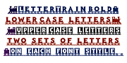 LetterTrain, a Symbol Font by Ingrimayne Type (Thumbnail 4 of 5)