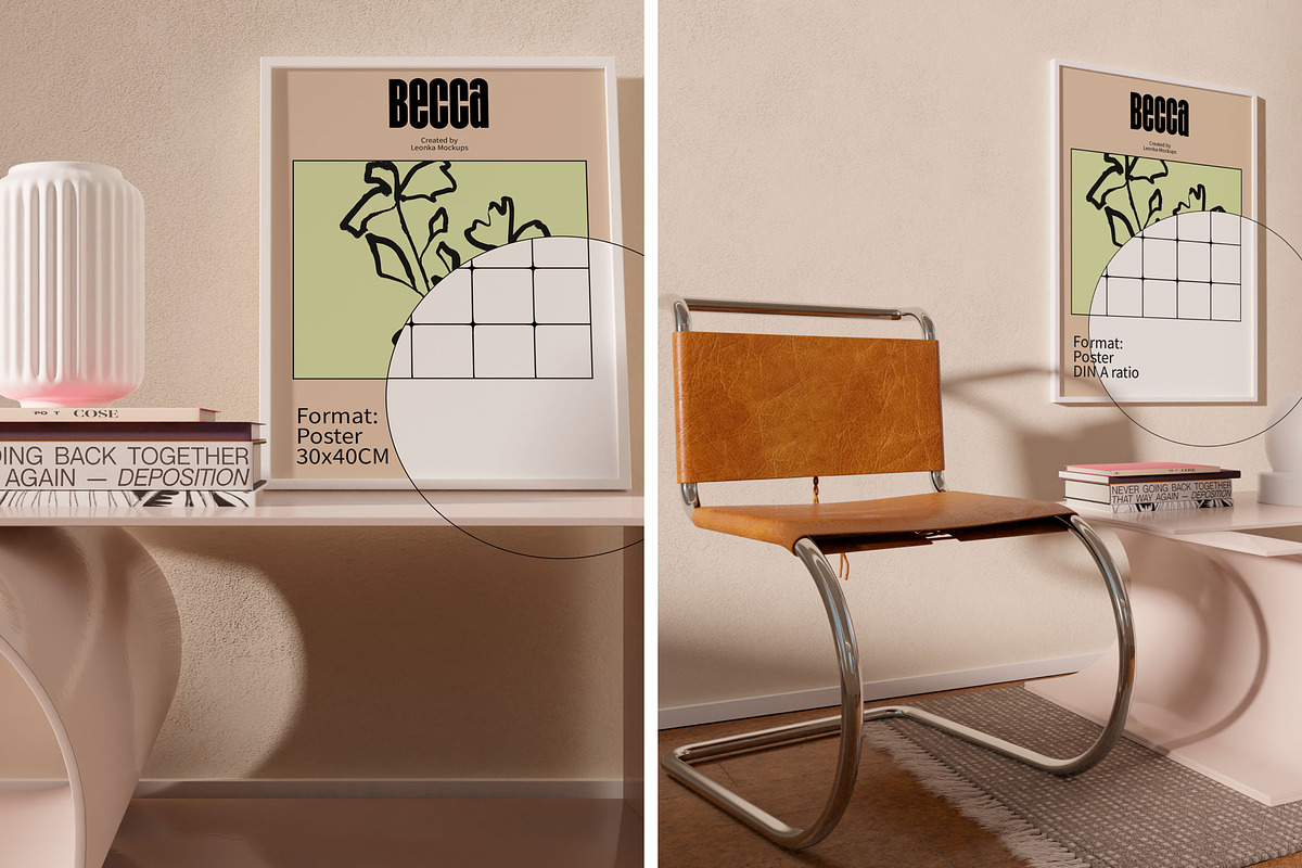 8 Frame Mockups Set, a Household Mockup by Bonumo (Photo 12 of 13)