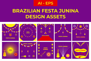 Festa Junina Design, a Decorative Illustration by Lakhan1998