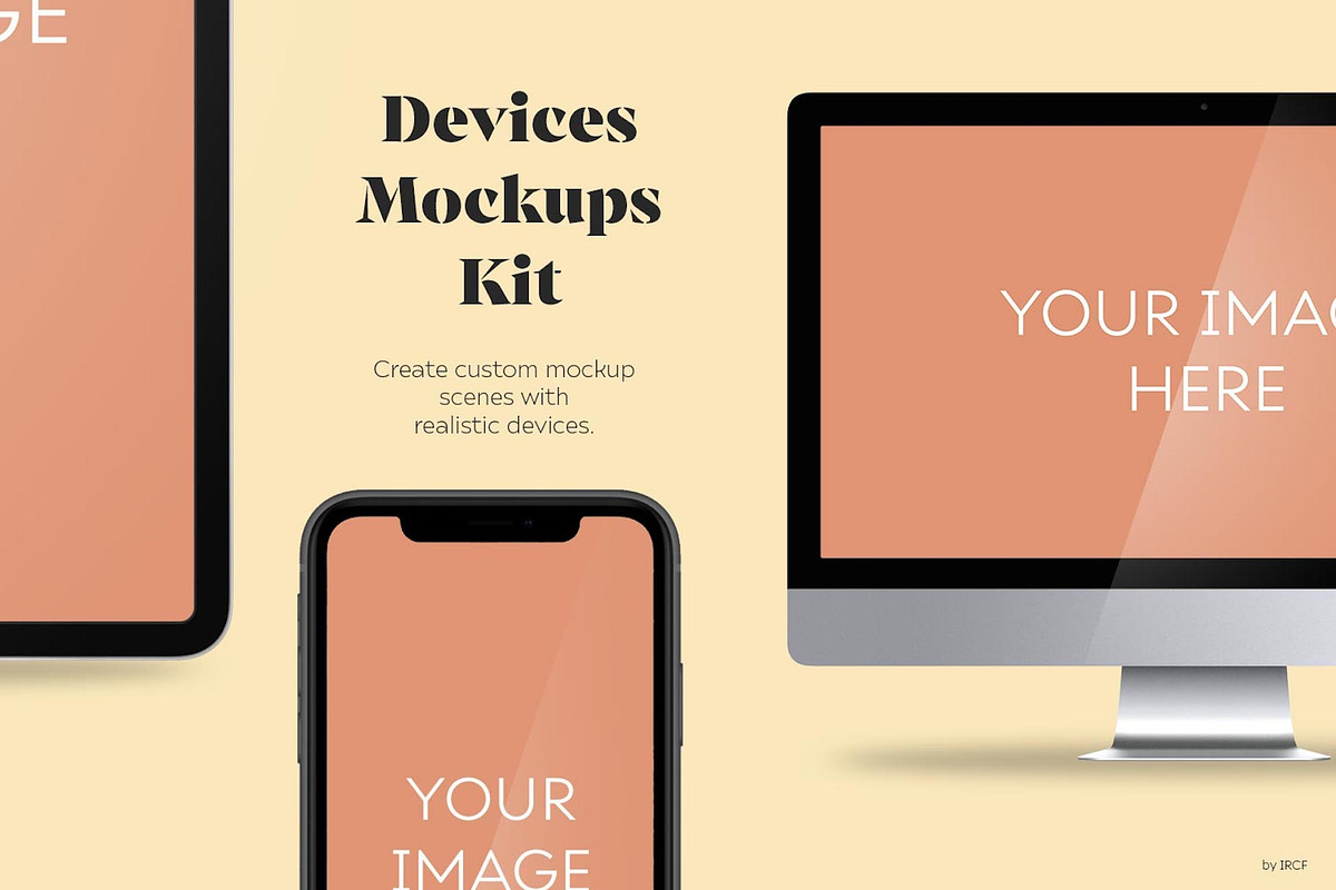 Devices Mockups Kit, a Books & Magazine Mockup by IRCF (Photo 1 of 12)