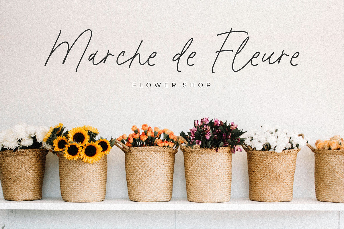 Floral Bouquet Font, a Script Font by Balpirick Studio (Photo 4 of 6)