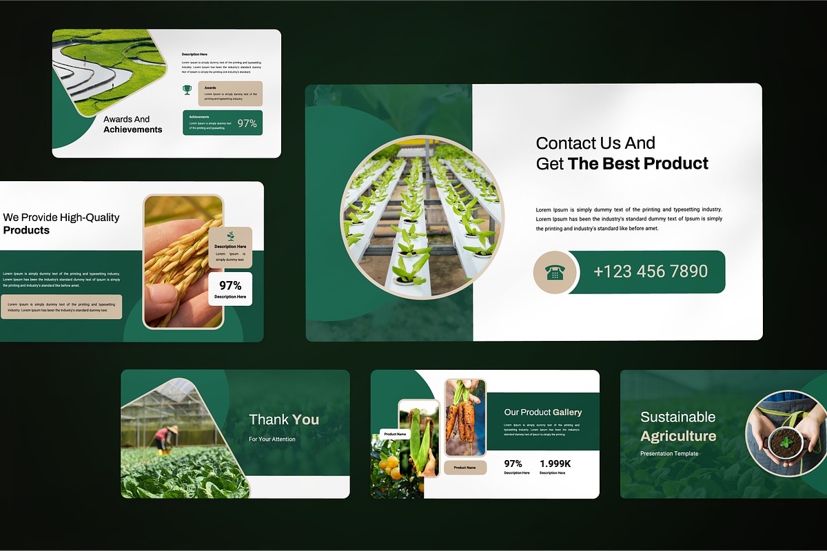 Sustainable Agriculture Google Slide, a Presentation Template by SquidPixey (Photo 6 of 7)