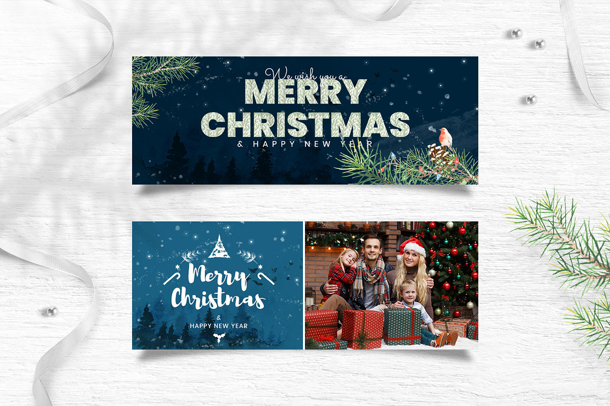 Merry Christmas Facebook Cover, a Social Media Template by Amit Debnath (Photo 1 of 3)