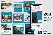 Estate | 200 Instagram Posts, a Social Media Template by Mohammad Sarfaraz (Thumbnail 1 of 6)