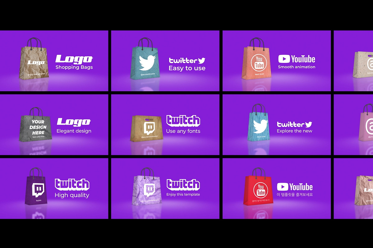 Shopping Bags | DaVinci Resolve, a Templates & Theme by FlashFXbox (Photo 1 of 2)