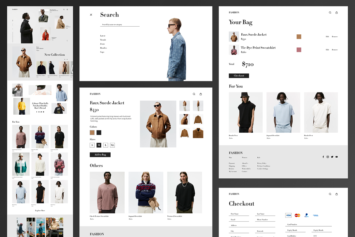 E-commerce Web UI Kit