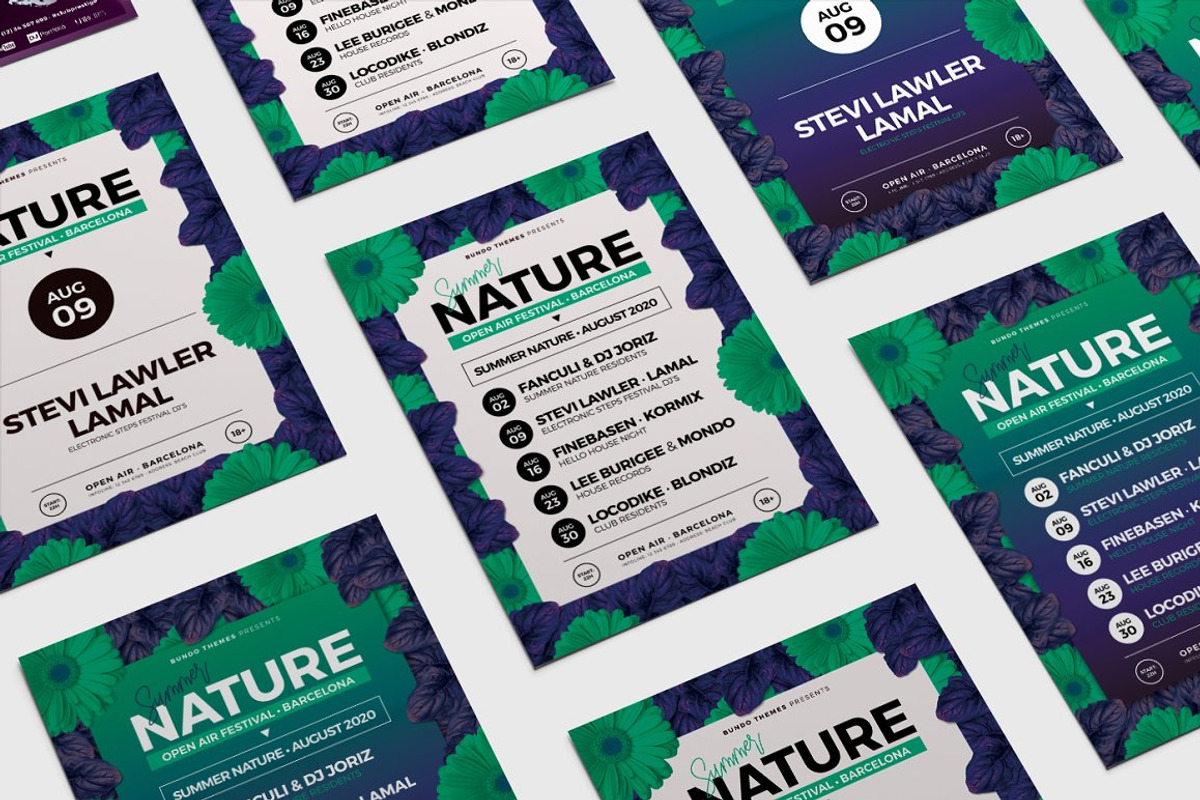 Summer Nature Flyer, a Flyer Template by Bundo Themes (Photo 1 of 10)