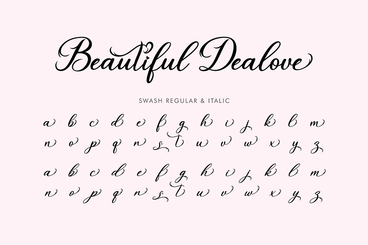 Beautiful Dealove, a Handwritten Font by Yoga Letter (Photo 10 of 10)