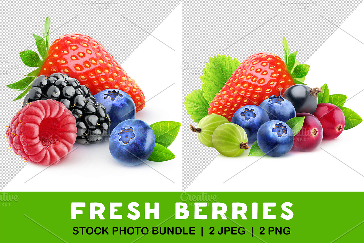 Isolated berries, an Object Graphic by Fruits+Veggies (Photo 1 of 4)