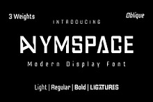 Anymspace - Modern Display Font