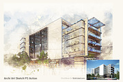 Archi Art Sketch Photoshop Action V2 preview 2