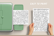 Christmas village coloring games, an Education Illustration by Lexi Claus (Thumbnail 4 of 15)