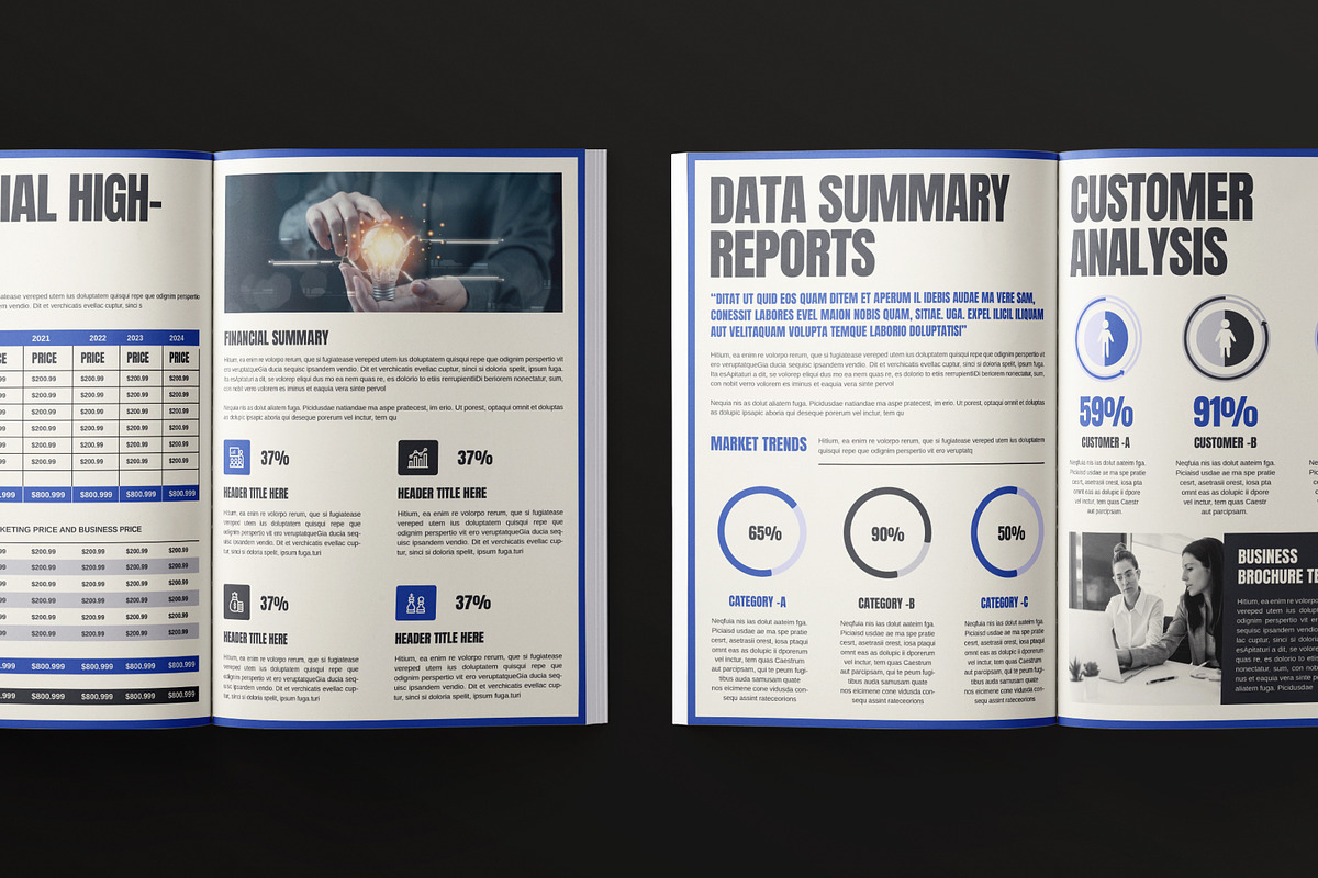 The Annual Report Template | Canva preview 8