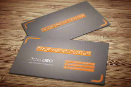 Prof Media Center Business Card