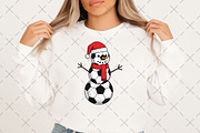 Christmas Snowman Soccer PNG, an Illustration by Craft Nest (Thumbnail 5 of 6)