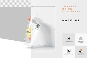 Tumbler Drink Container Mockups