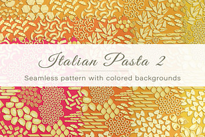 Seamless pattern of Italian pasta 2, a Pattern Graphic by Yummy
