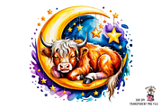 10 Sleeping Baby Cow PNG Clipart, an Illustration by Clipart Bloom (Thumbnail 6 of 11)