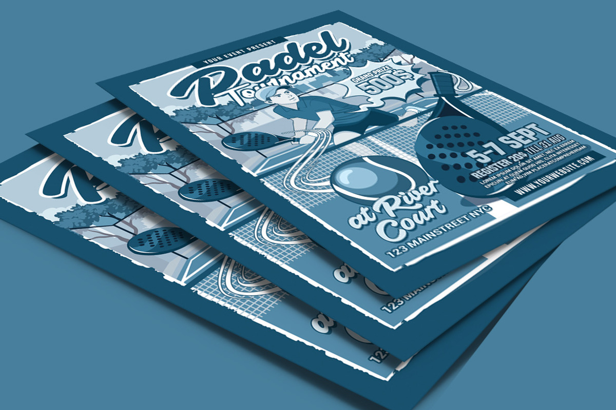 Padel Tournament Flyer, a Flyer Template by Muhamad Iqbal hidayat (Photo 4 of 4)