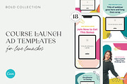 Bold Course Launch Ad Templates, a Social Media Template by Jessica Rea (Thumbnail 1 of 3)
