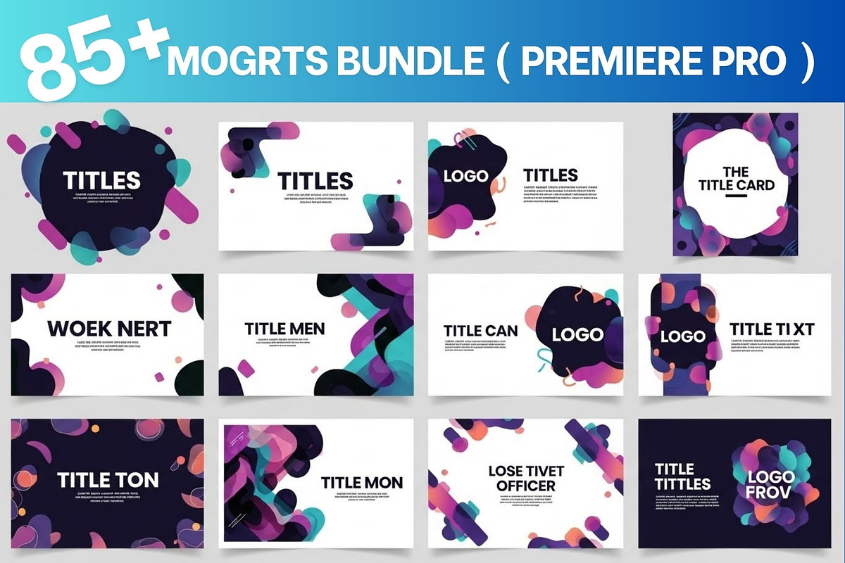 MOGRTs 80 Motion Graphics Templates, a Social Media Template by Crox Studio | Digital (Photo 4 of 11)
