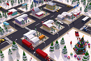 Low Poly City Winter Pack, an Environmental 3D Model by Anton Moek (Thumbnail 2 of 9)