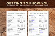 Editable Getting To Know You, a Stationery Template by Graphicsnext (Thumbnail 1 of 7)