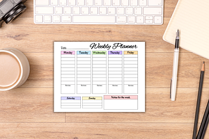 Weekly Digital Planner Printable PNG