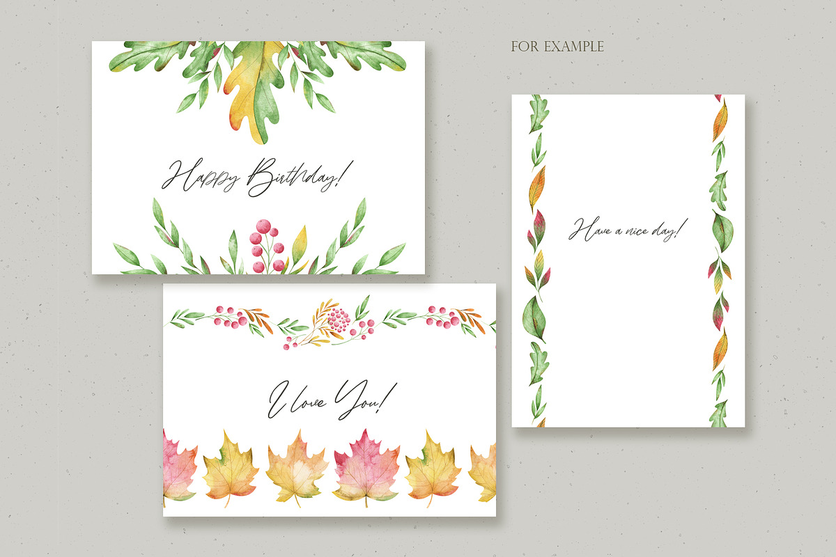 Watercolor fall clipart, an Object Graphic by OrangePeafowlArt (Photo 5 of 13)