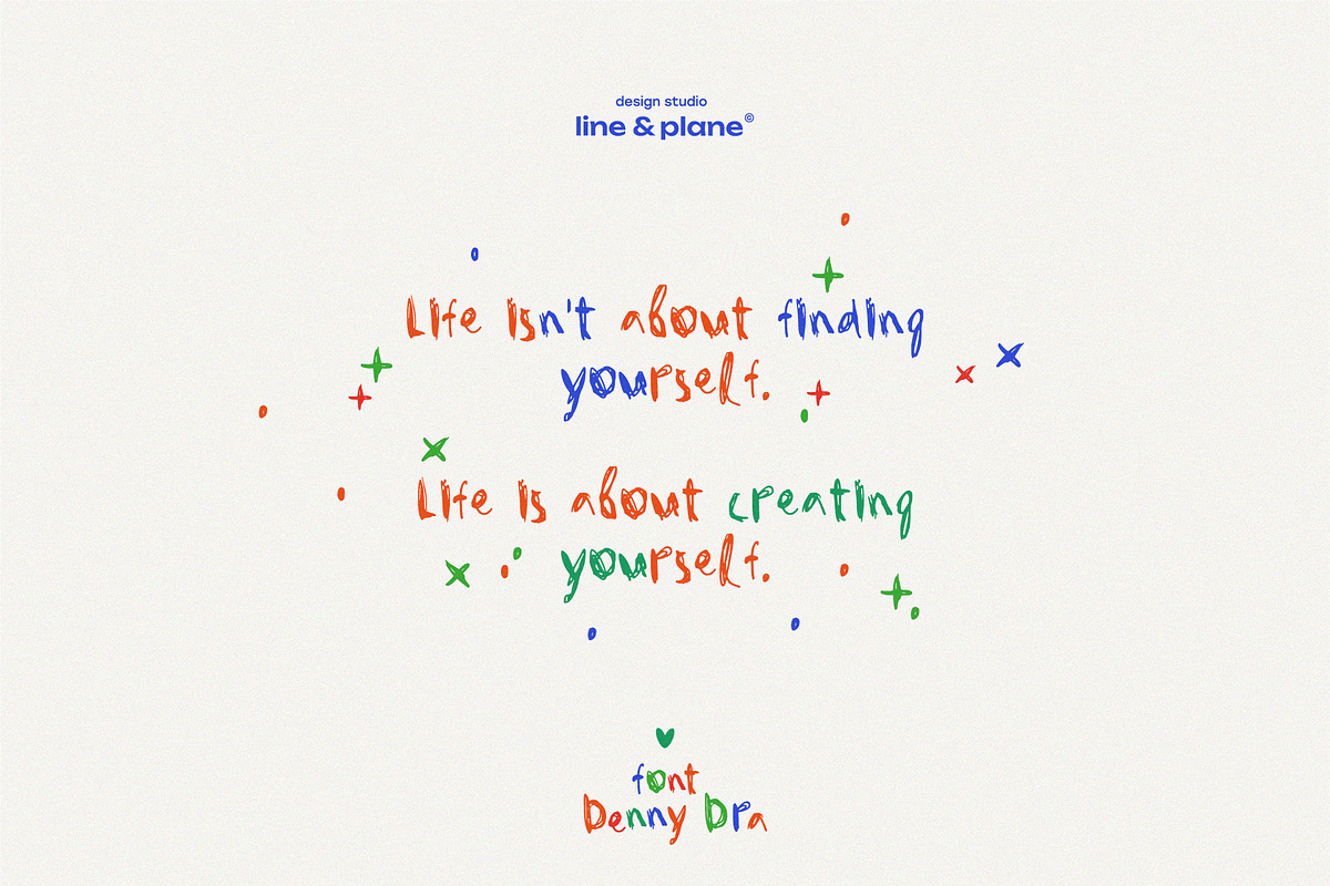 Denny Dra Font - Regular Handwriting, a Handwritten Font by line & plane (Photo 4 of 12)