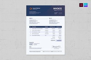 Invoice Template, a Stationery Template by BrandPacks