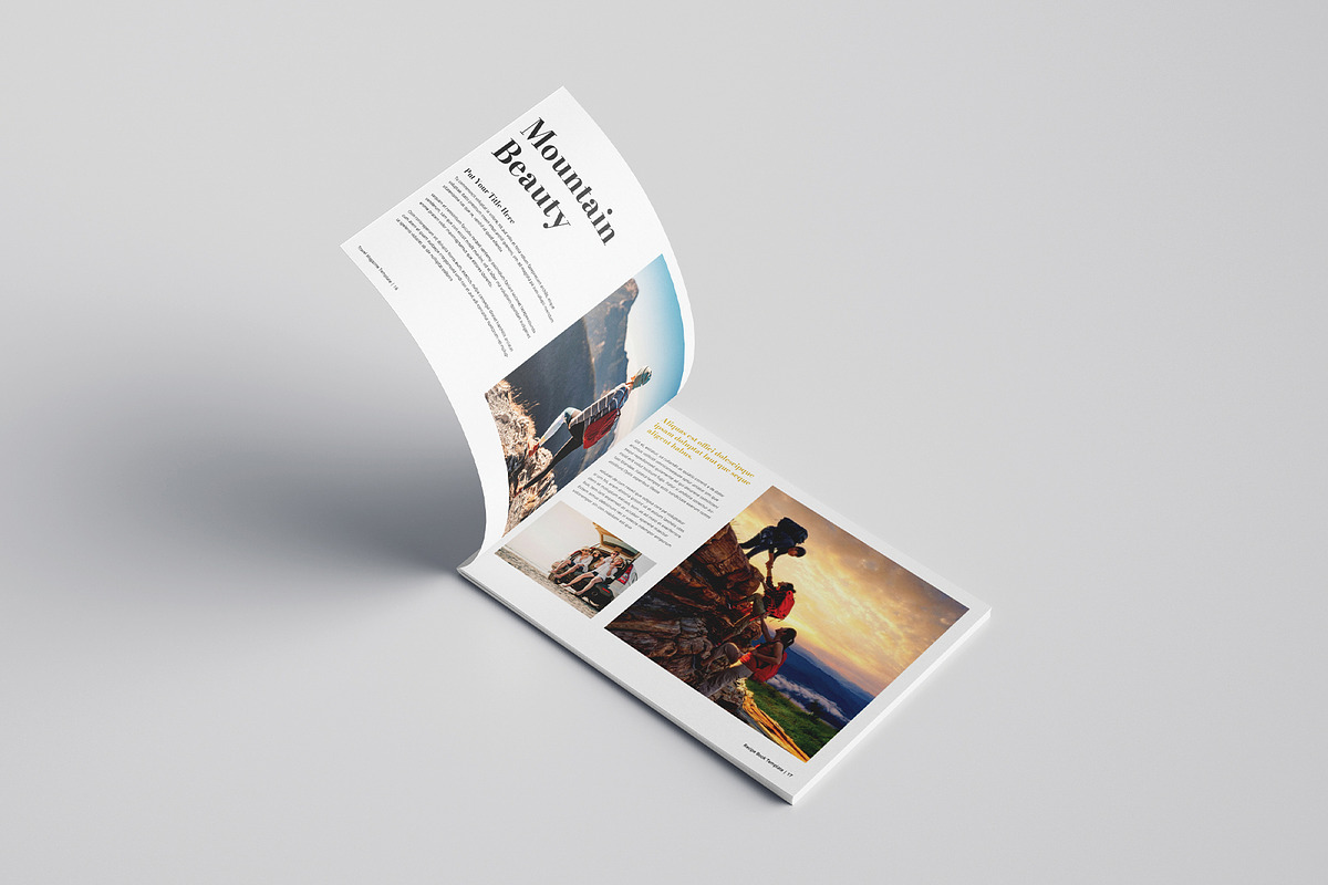 Travel Magazine Template Landscape preview 8