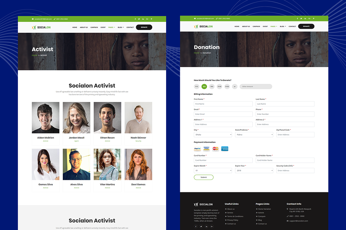 Socialon -Social work HTML Template, a HTML Template by THESOFTKING (Photo 3 of 3)