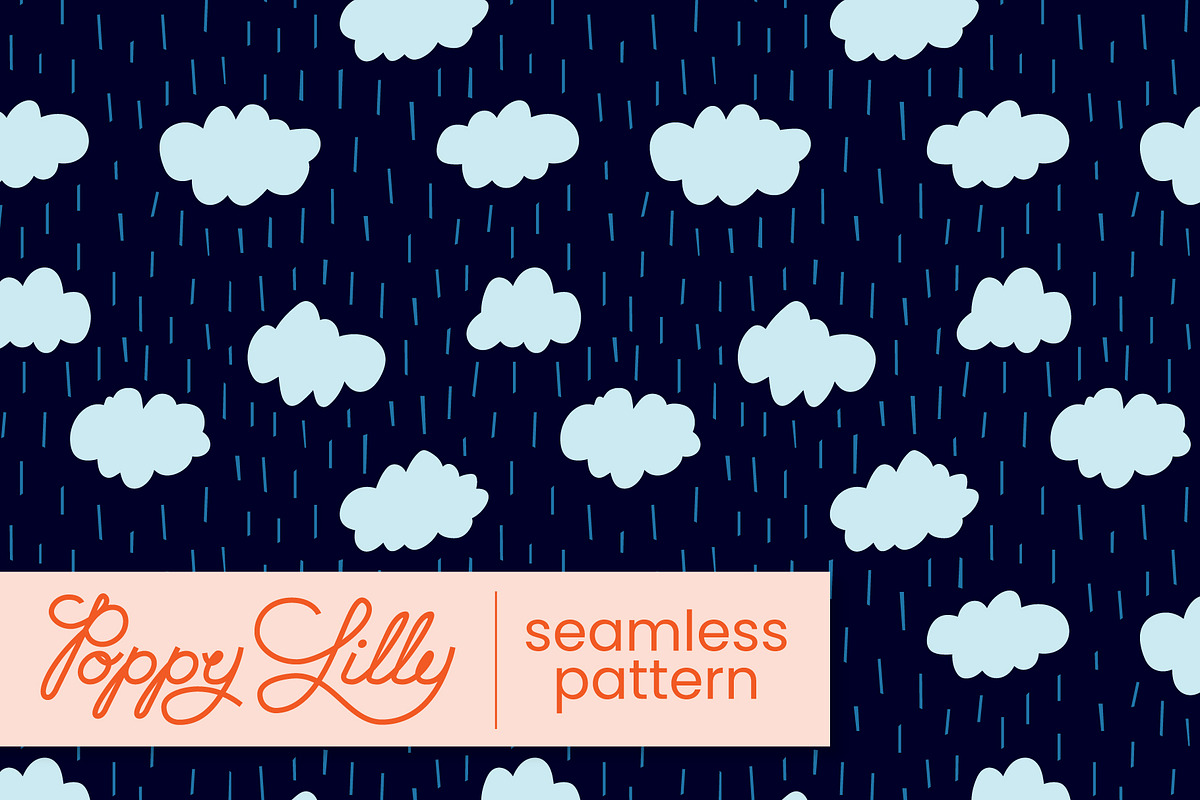 Rainy Days Seamless Pattern, a Pattern Graphic by Poppy Lilly
