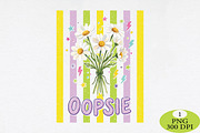 Oopsie Daisy Striped Sublimation, an Animal Illustration by Daily.Designs (Thumbnail 1 of 6)