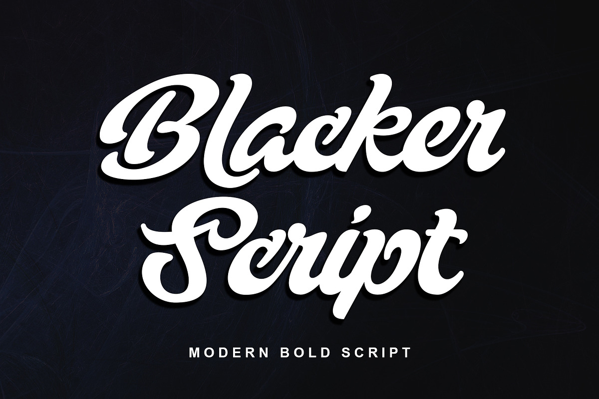 Blacker Script, a Script Font by Letterara (Photo 1 of 13)