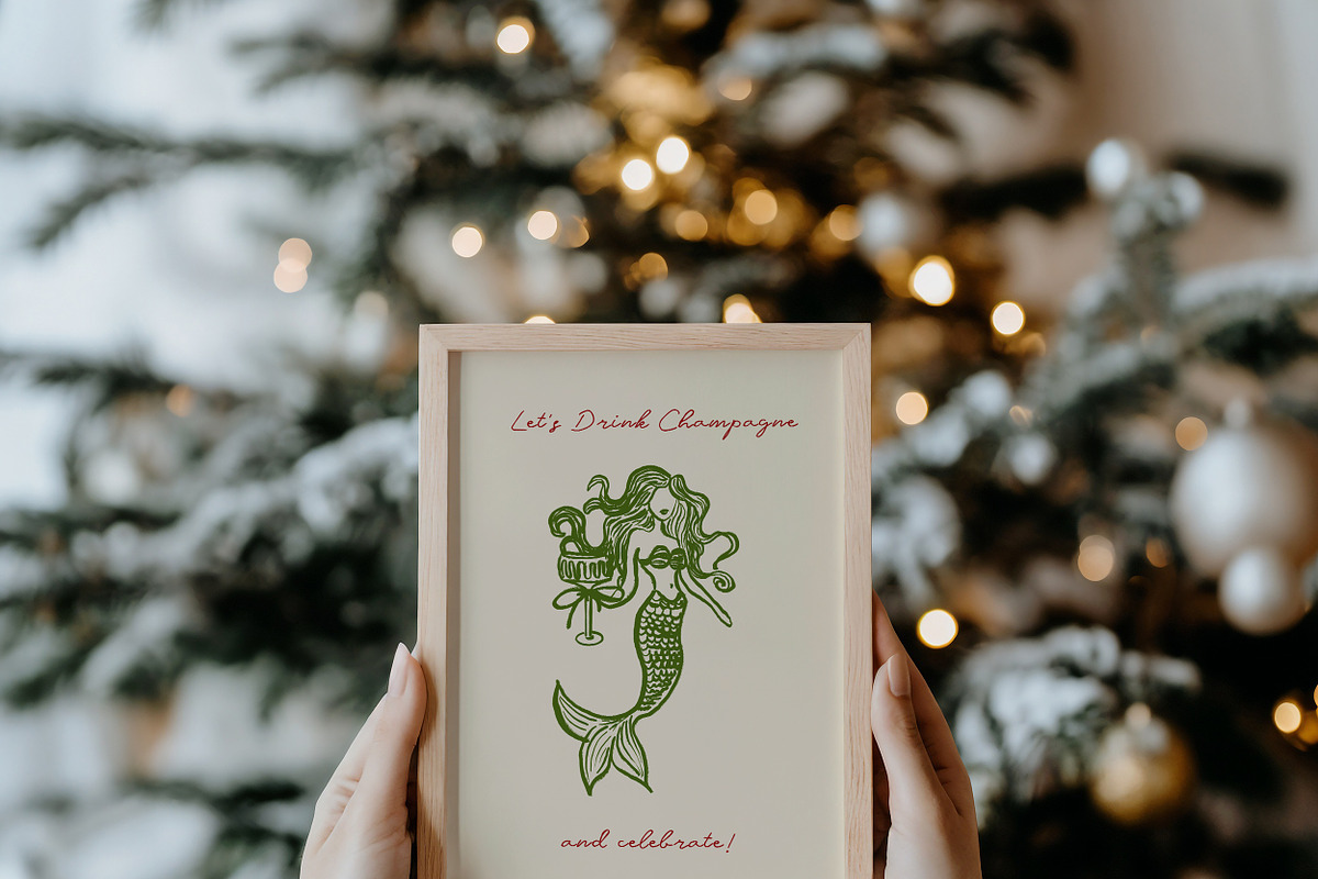 Hand Drawn Christmas & New Year Icon, an Object Graphic by Laras Wonderland (Photo 4 of 10)