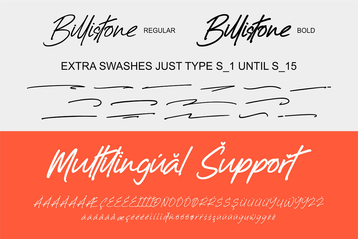 Billistone A Handwritten Font, a Script Font by ErgibiStudio (Photo 10 of 11)