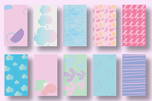 10 Pastel Canva Phone Wallpapers