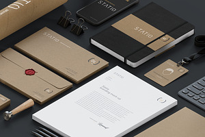 Statio: Stationery ID mockup