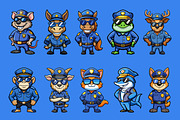 Animal Police Mascot Illustration, an Illustration by Riswan Ratta (Thumbnail 3 of 5)